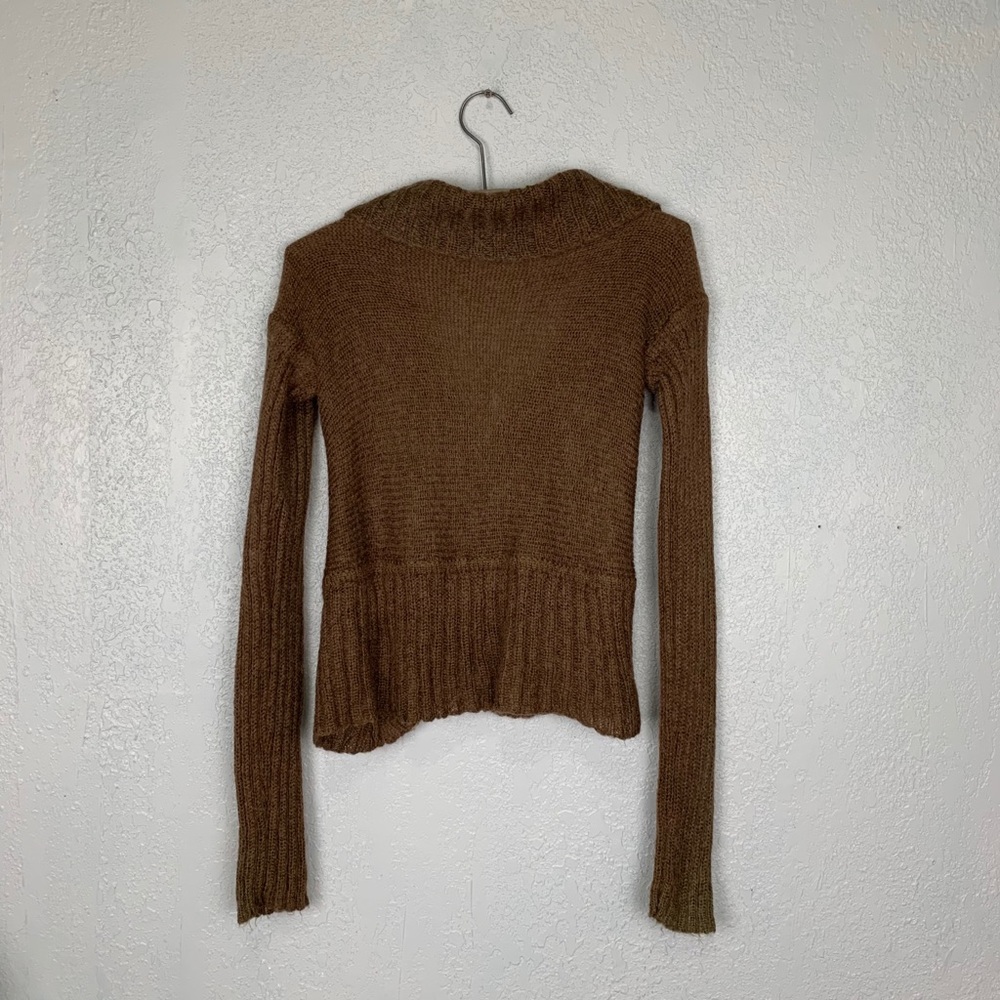 Free People chunky knit mohair blend open cardigan - Picture 3 of 8